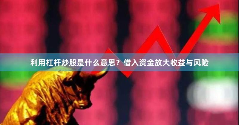 利用杠杆炒股是什么意思？借入资金放大收益与风险